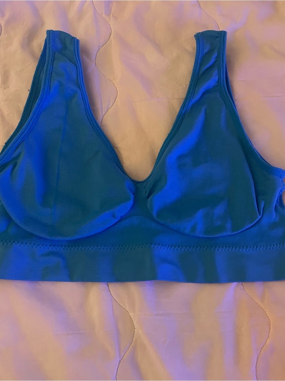 Blue Wireless Everyday Bralette - Unbranded